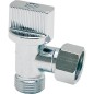 Robinet arret WC 1/4 tour WATTS M/F écrou tournant 3/8" chromé - équerre