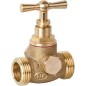 Robinet à boisseau spherique Watts avec arret et vidange, à visser MxM 3/4"