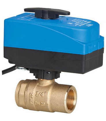 Vanne a boisseau spherique electro 2/2 voies 3/4" type EMV 110 220/9G30-K femxfem DVGW