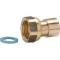 Clesse: raccord gaz butane / propane raccord 2 pcs avec ecrou tournant à souder pour tube cuivre P374 E1/2" A.1
