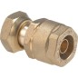 Clesse:raccord gaznaturel/propane reseau raccord droit JSC 2 pieces Cal.15 entreePEHD 20x3 Sortie ecrou 3/4