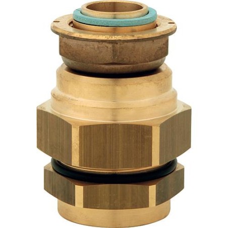 Raccord Flexiclic, entrée DN 20, sortie écrou-tournant joint plat, pour compteur fem 6/20