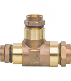 Raccord Flexiclic Te reduit DN 20/15/20 femelle