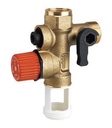 Groupe de securite - droite raccordement vertical, 3/4", 7K