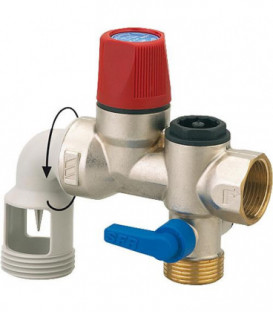 Groupe de securité SFR WATTS 3/4" coudé - inox
