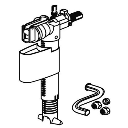 Soupape universelle de remplissage abu-multiflow R 3/8 laiton avec avec tuyau Z