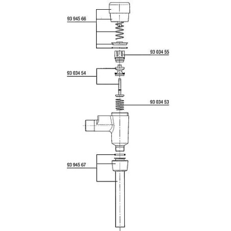 Robinet à bouton poussoir Benkiser complet pour modèle 666/677