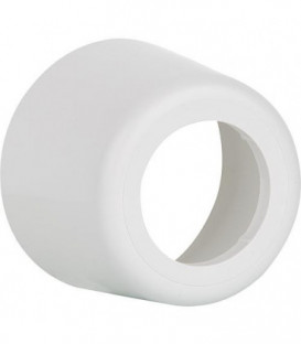 Rosace murale d50 d9cm, blanc alpin