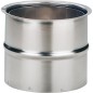 Revêtement mural double inox 130 mm - emballage   2 pièces