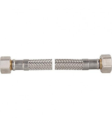 Flexible tressé KTW-A inox L 800 mm 3/8" femxfem