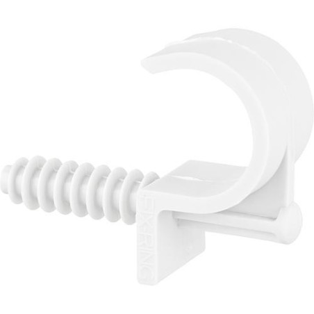 Fix-Ring diam. 22mm, 1 tuyau trou percé 8mm, UE   100 pcs