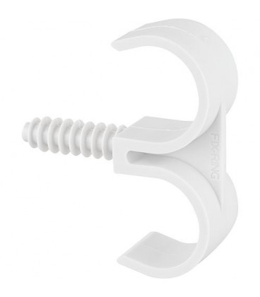 Fix-Ring diam. 25mm, 2-tuyaux trou percé 8mm   UE   100 pcs