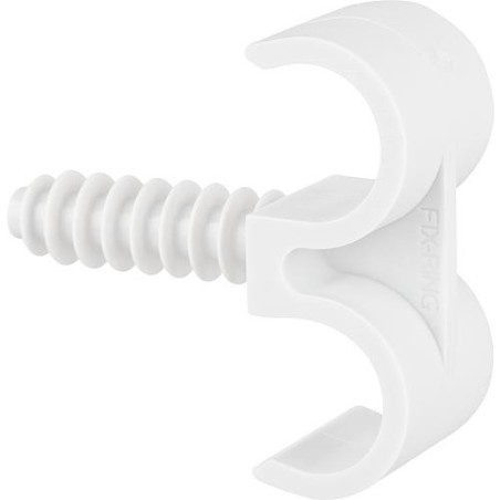 Fix-Ring diam. 16mm, 2-tuyaux trou percé 8mm, UE   100 pcs
