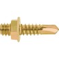 Goujon fileté auto-percant M7x150mm, longueur 20mm, emballage   100 pieces