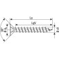 Vis a tete fraisée SPAX® inox A2 filetage plein T - STAR Plus diam. 4,5 x 70 mm, UE   100 pieces
