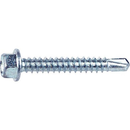 Vis autoforeuse 6 pans DIN 7504 K, zingué, diam. 4,8mm Longueur   13mm, UE   100 pcs