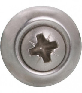 Vis de plomberie fini brillant rondelle etanche, inox A2 diam. 4,5x35mm, UE   100 pcs