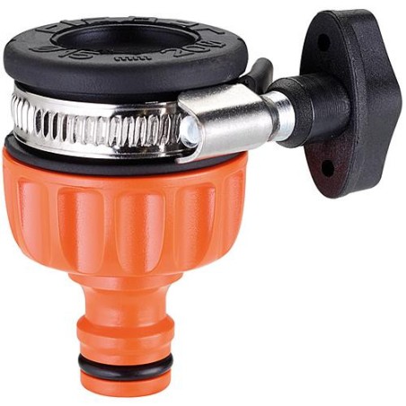 Prise d'eau voleuse-raccord robinet pour sorties plates D 15-20mm, avec bornes