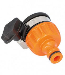 Prise d'eau voleuse-raccord robinet pour sorties plates D 15-20mm, avec bornes