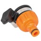 Prise d'eau voleuse-raccord robinet pour sorties plates D 15-20mm, avec bornes