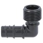 Piece coude pour tube de pose DN15(1/2") avec DN15(1/2")male emballage 2 pieces