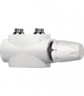 Heimeier Multilux 4-set service mono et bitube, 3/4", blanc RAL 9016