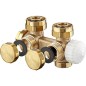 Heimeier Multilux 4-set service mono et bitube, 3/4", blanc RAL 9016
