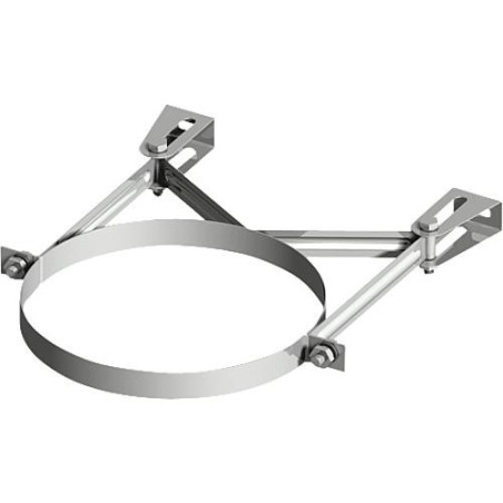 Systeme gaz d'echappement plastique Support mural 50 mm Systeme II DN 080/125