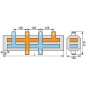 Distributeur de chaudière WS type HVI-2 2 groupes chauffants 1" incl. Isolation thermique sEparée