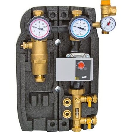 station solaire Easyflow Basic 22mm: 2 allures Wilo Yonos RSTG25/7,5 2-12l/min