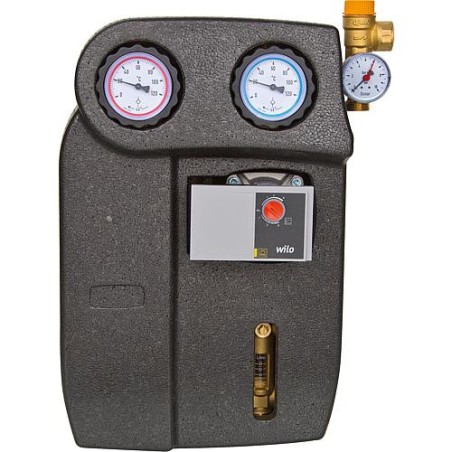 station solaire Easyflow Basic 22mm: 2 allures Wilo Yonos RSTG25/7,5 2-12l/min