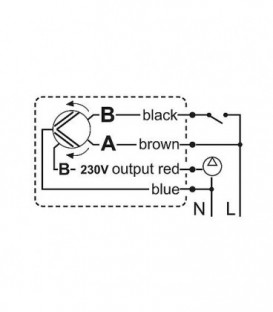 Vanne d'inversion 3 voies Evenes, DN25 (1"), 230V
