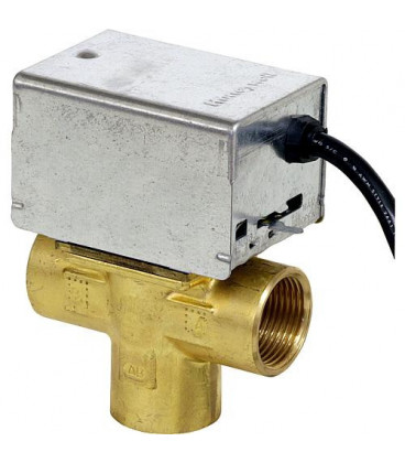 Honeywell soupape de zone 3 voies V 8044 C 1065 B, avec reglage manuel 1", 24 V, 50/60 Hz, 6 W *BG*
