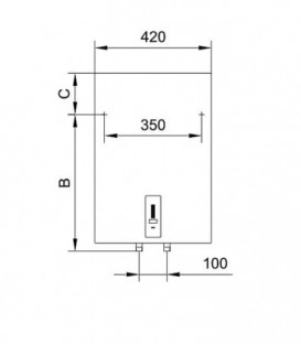 Accumulateur d'eau chaude Electrique 80 litres type OTG 80 S EVE