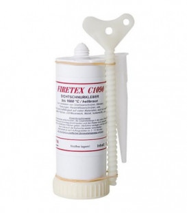 Firetex C1090 Colle pour ficelle d'EtanchEitE jusqu'à 1000°C, cartouche à fuseau 150ml