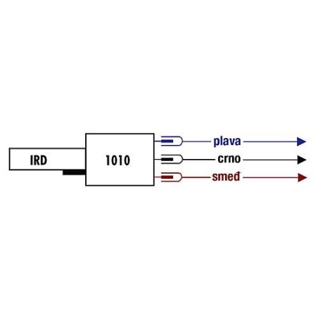 DEtecteur de scintillement à infrarouge IRD 1010 axial bleu 12VDC