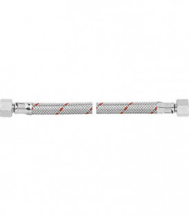 Flexible de bruleur fioul avec ecrou-raccord des deux cotes 3/8" flexible standard 500 mm