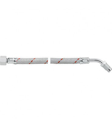 Flexible de bruleur fioul avec ecrou-raccord 3/8", coude avec nipple bicone amovible 1/4" 1000 mm, Viesmann"