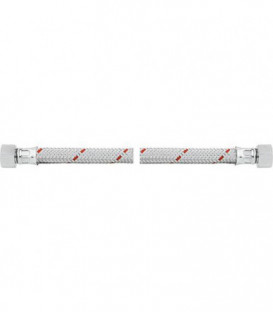 Flexible de bruleur fioul avec ecrou-raccord 1/2" des 2 cotes 1250 mm, universel pour divers bruleurs