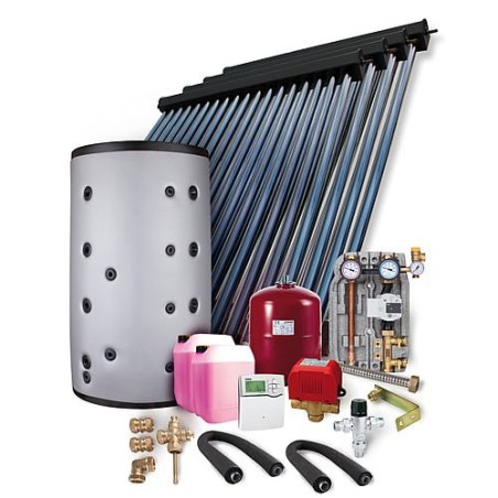 Kit solaire HP 30 montage sur toiture 19,56m2 sans reservoir