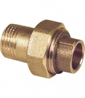 Raccord a souder en laiton rouge 4331g Raccord a vis joint plat 28-R 1" filet mâle WG906 " "
