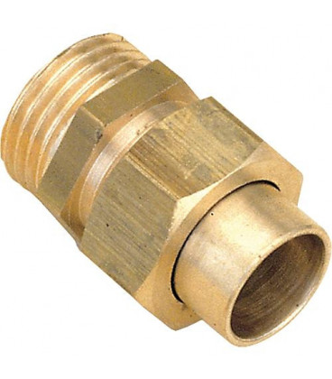 Raccords à souder laiton Union droit mâle visser, fem à souder 16-1/2''