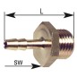 Douille filetée, mâle G 3/8" 9mm