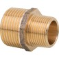 Raccord filete en laiton rouge nipple double reduit type 3245 2" x 1 1/2"