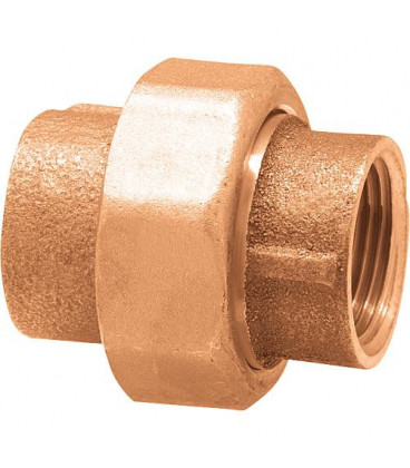 Raccord filete en laiton rouge Raccord visse, joint conique Type 3340, 1/4" (fem/male)