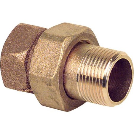 Raccord filete en laiton rouge Raccord a vis joint conique Type 3341 2" femxmâle WG904 " "