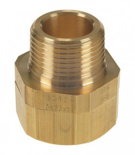 Raccord pour flexible ondule DN15 (1/2") x DN20 (3/4") male