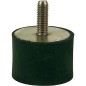 Ressort en caoutchouc type B 40 x 30 mm, filet mâle M 8 x 23 mm IG 7 mm