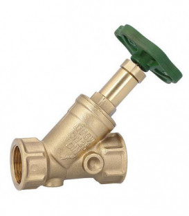 Robinet a soupape a tete inclinée DN50/2" broche non montante"filet fem x filet fem/ sans