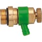 Soupape de vidange avec joint torique Surface : laiton, bague de sortie : vert 1831 3/8" "